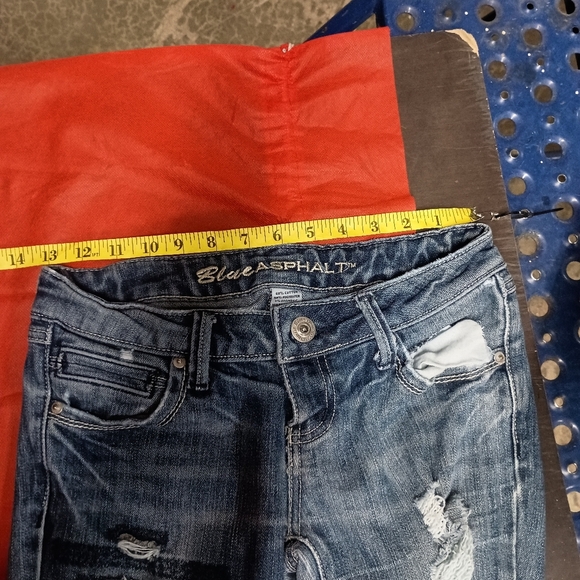 Distressed Blue Jeans for Women - Picture 7 of 17